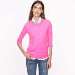 Pink Linen J Crew Tippi Sweater Small
